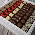 Good luck on your new adventure designed premium chocolate one layer hard box