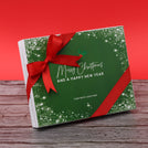 Merry Christmas snow flakes designed premium chocolate 20 piece hard box