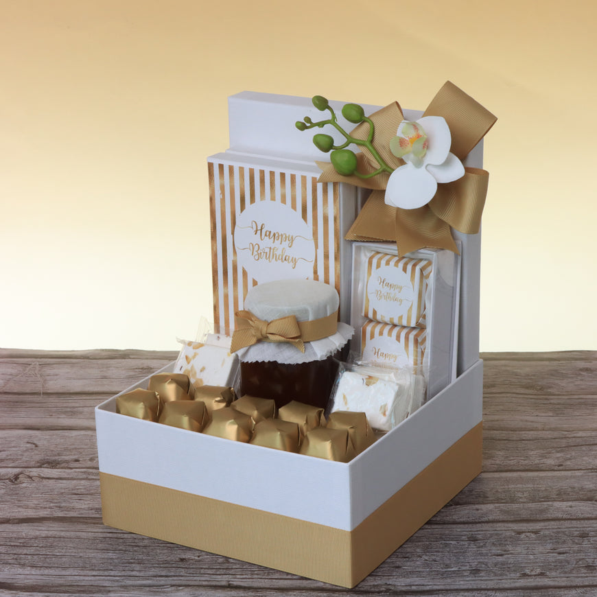 Happy birthday designed premium chocolate & sweets hamper