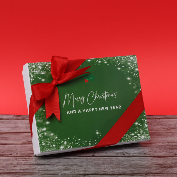 Merry Christmas snow flakes designed premium chocolate 12P hard box