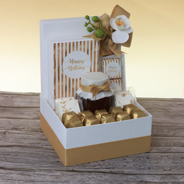 Happy birthday designed premium chocolate & sweets hamper