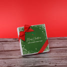 Set of 15 Merry Christmas snow flakes designed premium chocolate 4 piece hard box