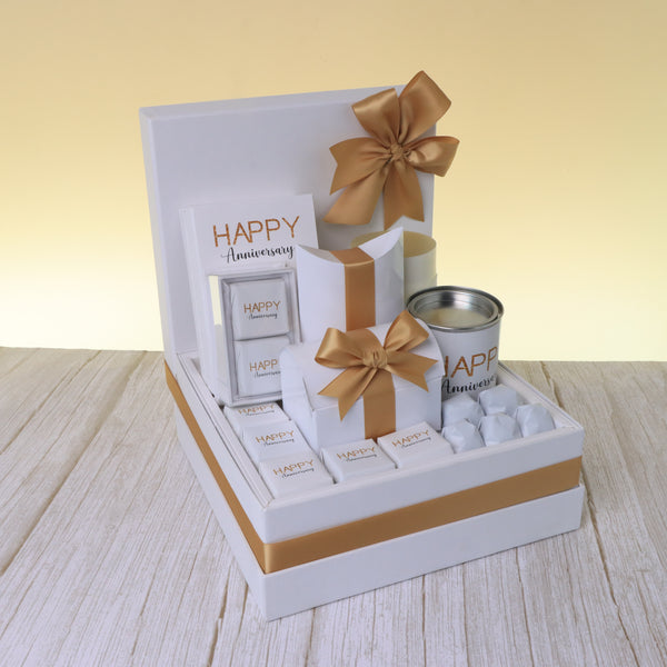 Glittery designed "happy birthday " premium chocolate & sweet hamper