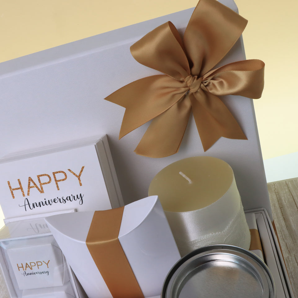 Glittery designed "happy birthday " premium chocolate & sweet hamper