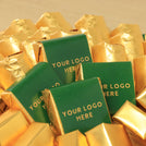 Corporate customized premium chocolate round leather tray