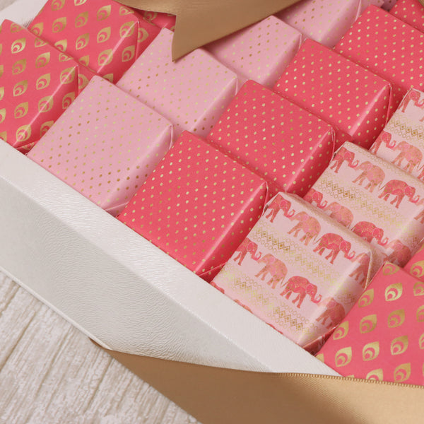 Diwali celebration pattern designed premium chocolate medium leather tray