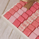 Diwali celebration pattern designed premium chocolate large leather tray