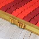 Happy diwali candle lights designed premium chocolate large leather tray