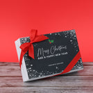 Set of 8 Merry Christmas & happy new year snowflakes designed premium chocolate 6 piece hard box