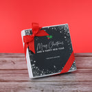 Set of 15 Merry Christmas & happy new year designed premium chocolate 4P hard box giveaway