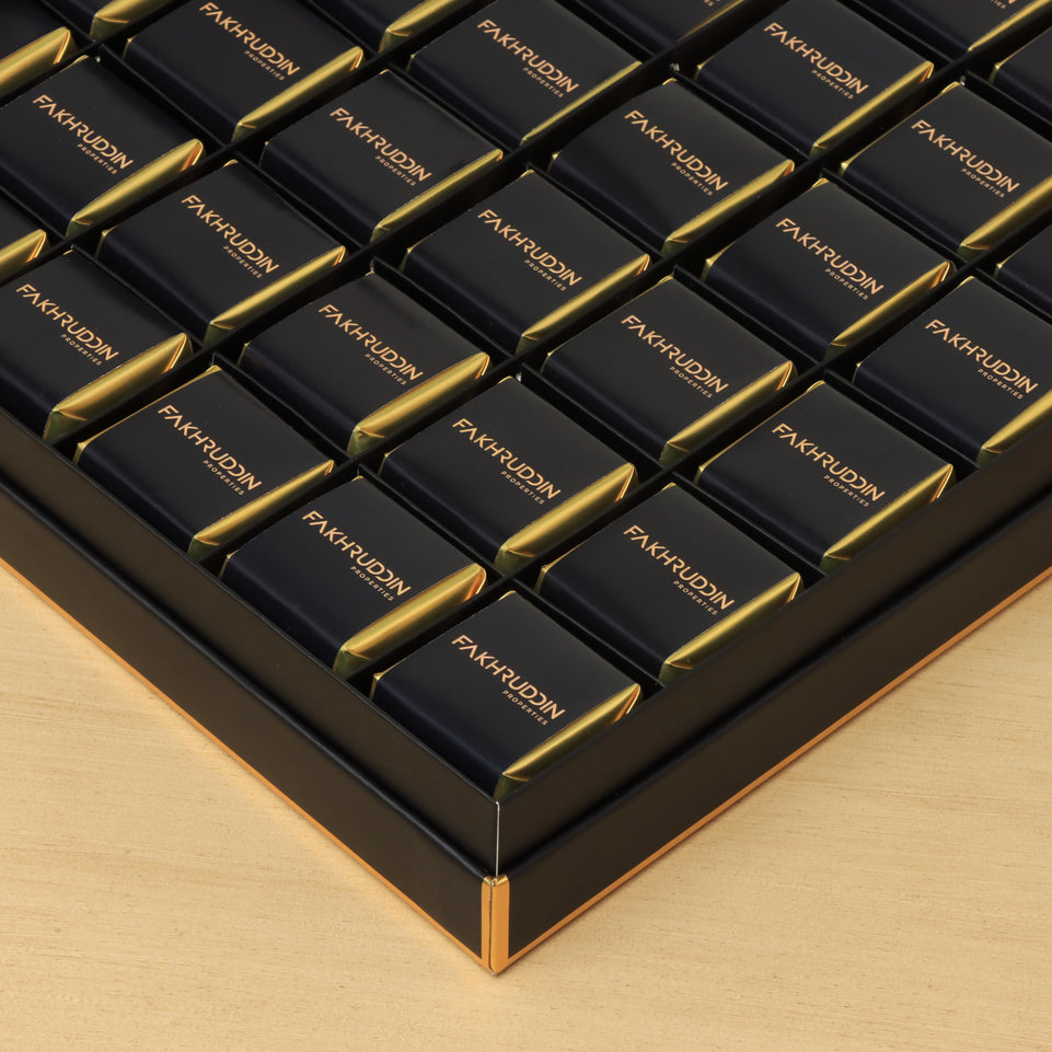 Set 2 Corporate customized premium chocolate luxury black box