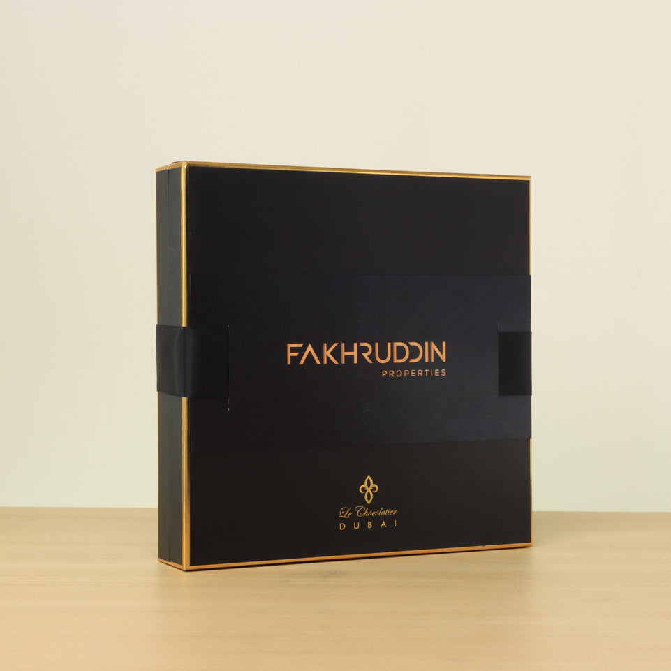 Set 2 Corporate customized premium chocolate luxury black box