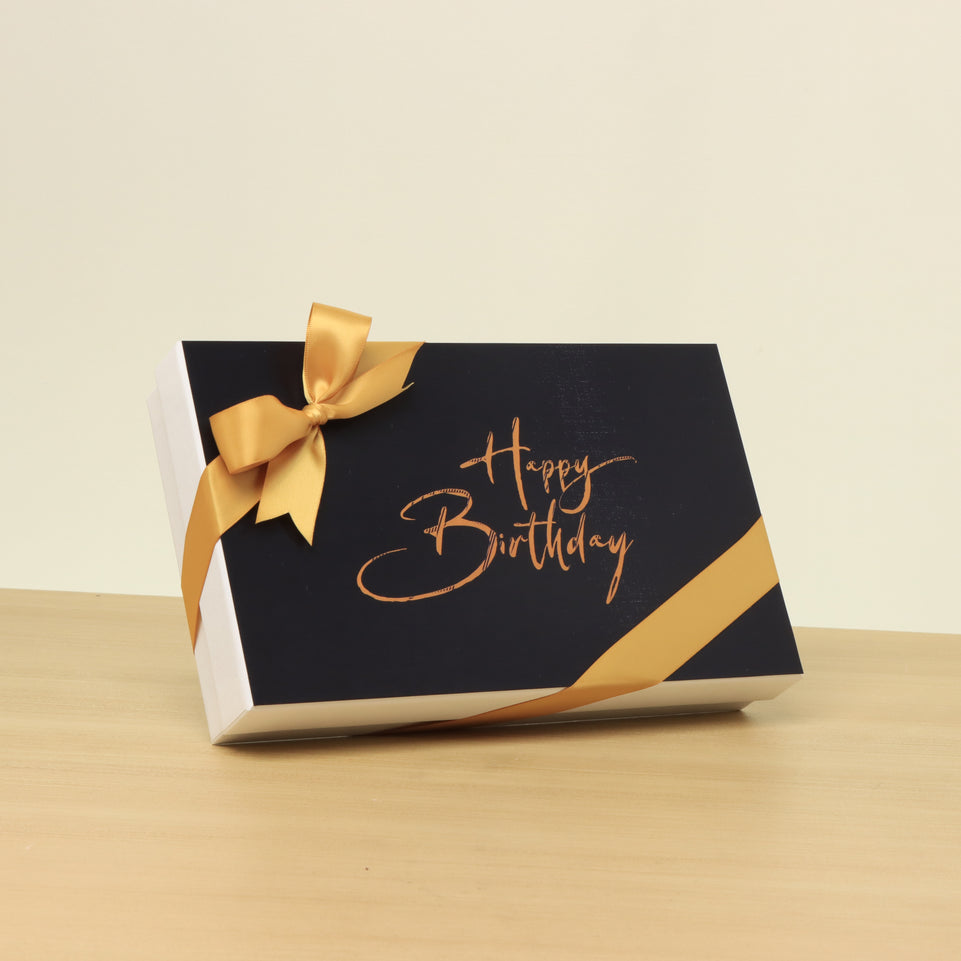 Happy birthday minimalist designed 15P chocolate hard box