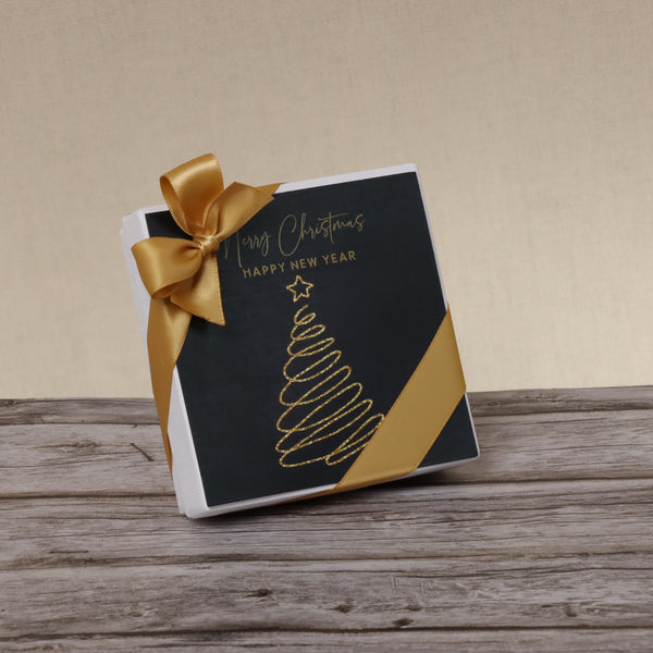 Set of 15 Season's greetings , Merry Christmas & happy new year designed premium chocolate 4 piece hard box