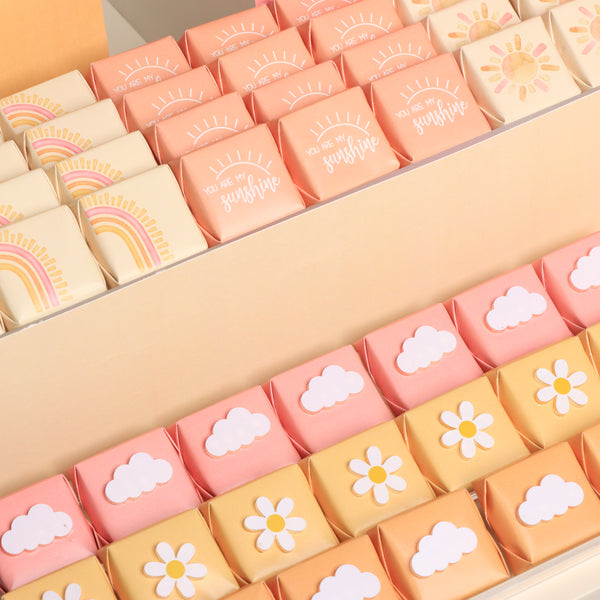 Baby girl sunshine theme design premium chocolate arrangement