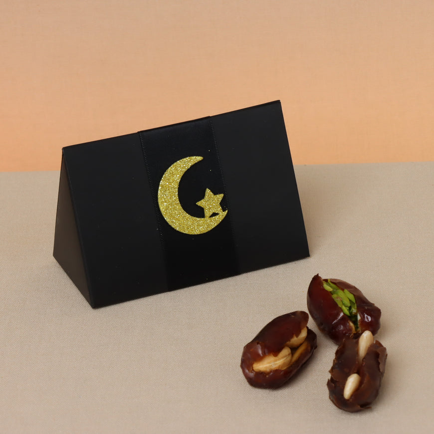 Ramadan Kareem premium nut stuffed dates triangle box