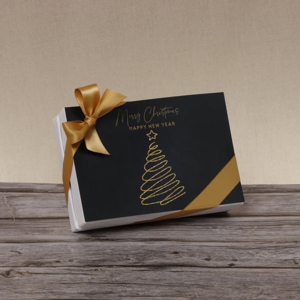 Set of 8 Season's greetings , Merry christmas & happy new year designed premium chocolate 6-piece hard box