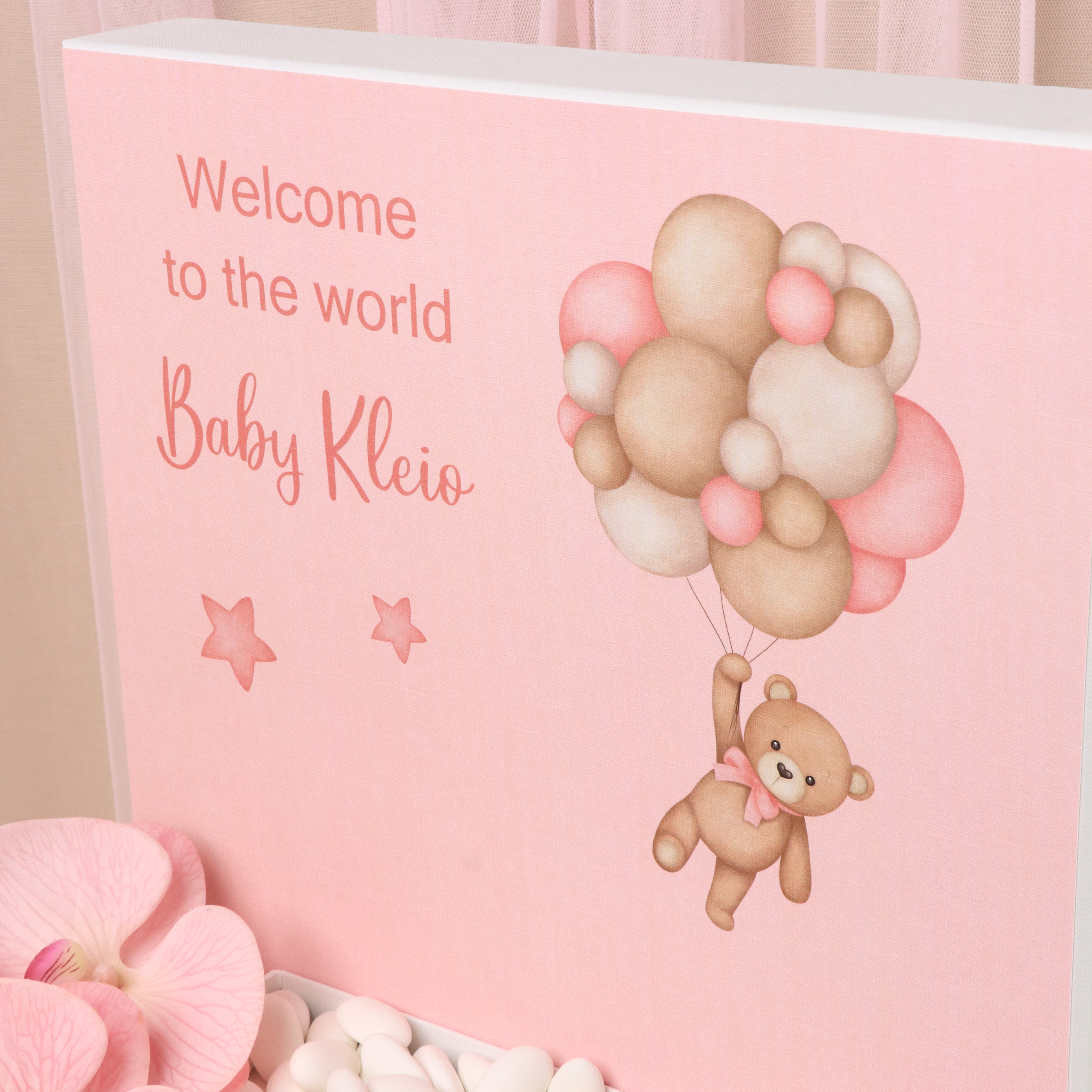 Baby girl teddy designed premium chocolate extra large hamper