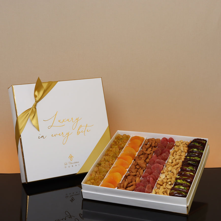 Premium Mixed dried fruits & nuts luxury hard box