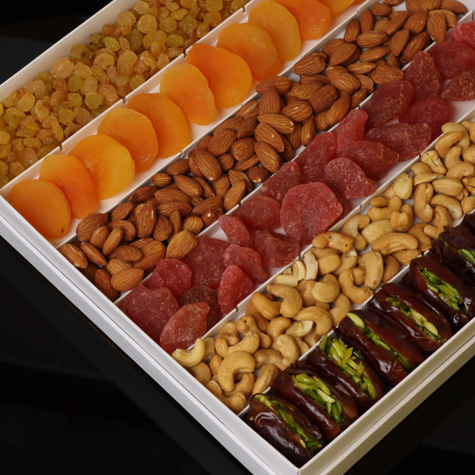 Premium dried fruits & nuts luxury black hard box