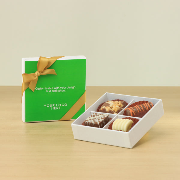 Set of 15 Corporate customized premium chocolate 4P hard box