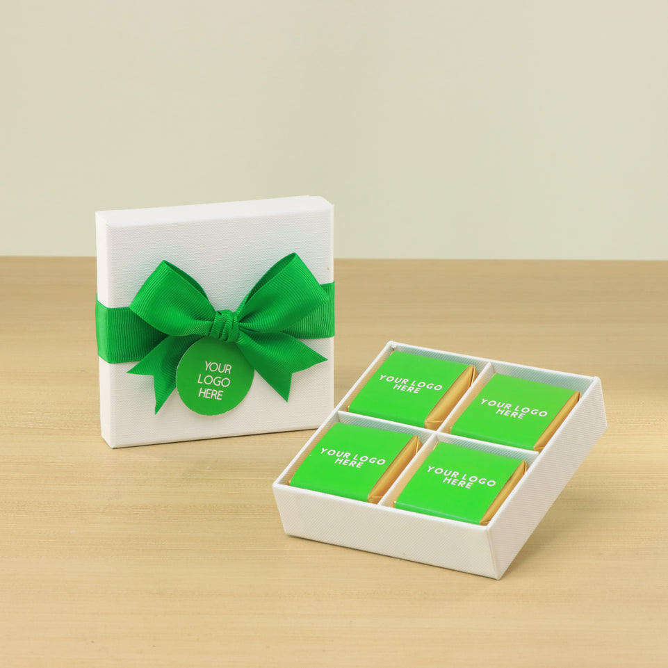 Set of 15 corporate customized premium chocolate 4P hard box