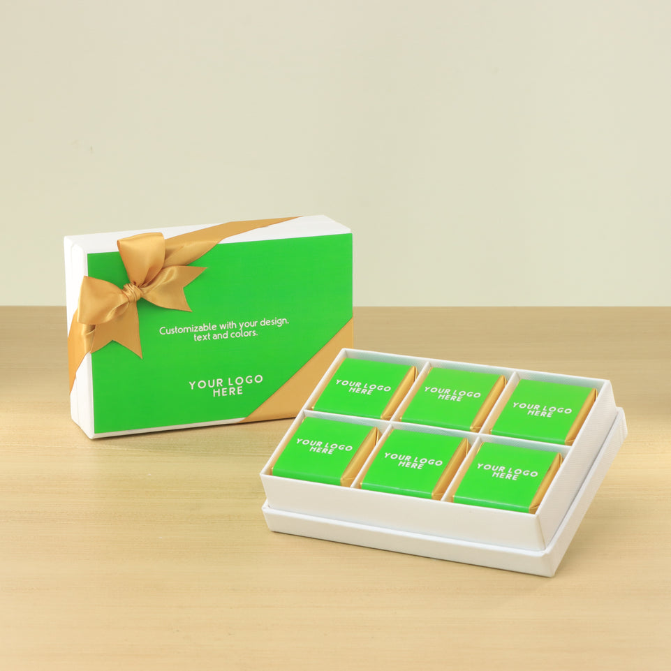 Set of 8 Corporate customized premium chocolate 6P hard box