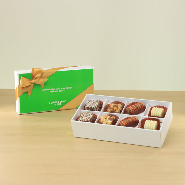 Set of 6 Corporate customized premium chocolate 8P hard box