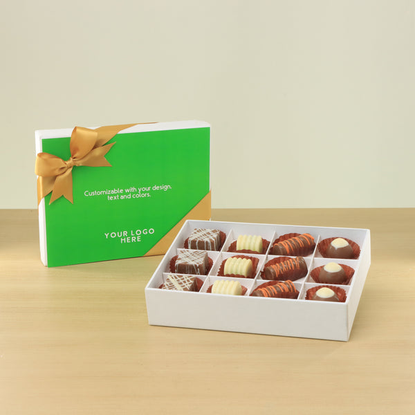 Set of 5 Corporate customized premium chocolate 12P hard box