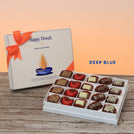Set of 3 corporate customized diwali candle designed premium chocolate 20P hard box