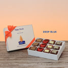 Set of 5 corporate customized diwali candle designed premium chocolate 12P hard box