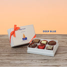 Set of 8 corporate customized diwali candle designed premium chocolate 6P hard box