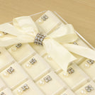 Bridal pearl decorated chocolate acrylic tray