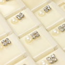 Bridal pearl decorated chocolate acrylic tray