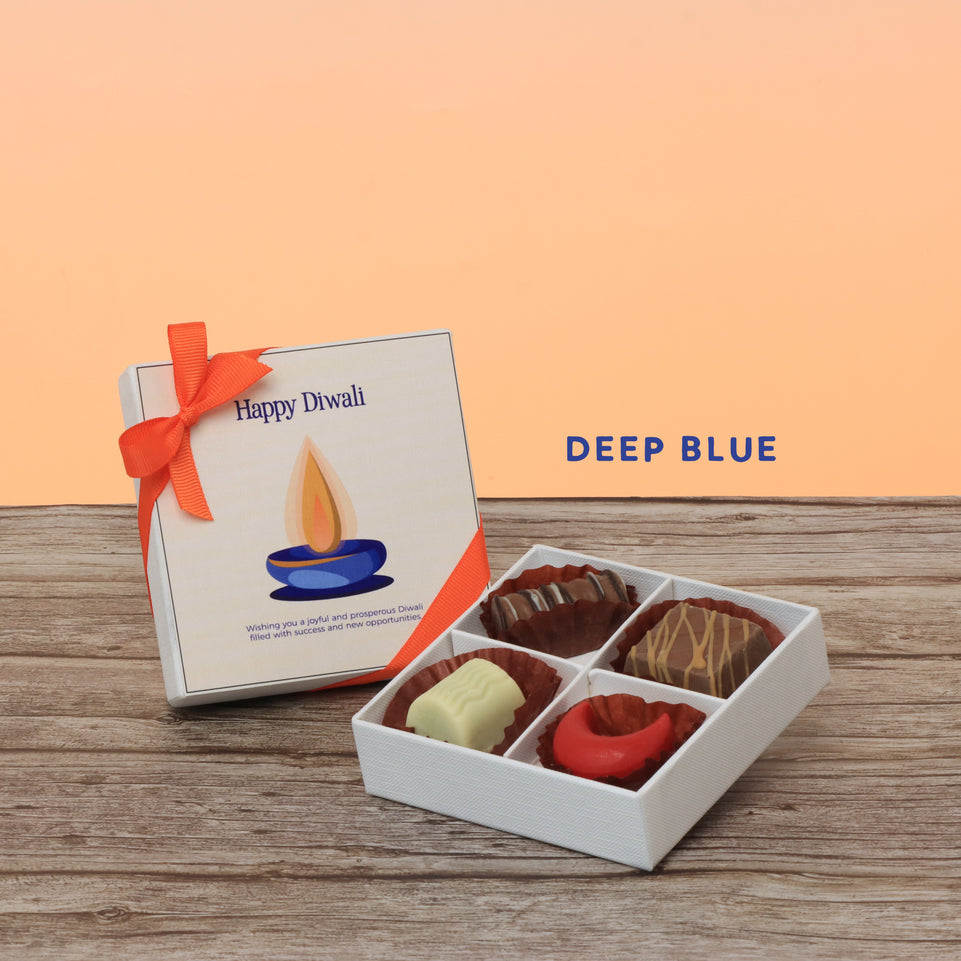 Set of 15 Happy diwali candle red designed premium chocolate 4P hard box