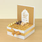 Corporate customized Eid Mubarak design premium chocolate & sweets medium hamper