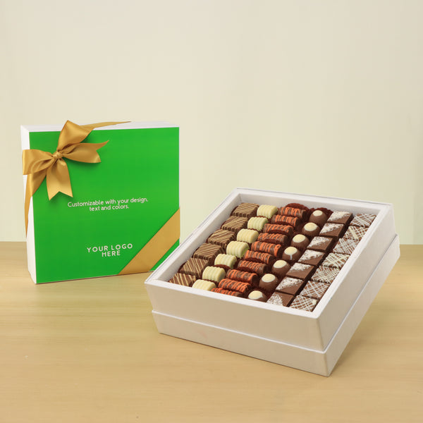 Set of 2 Corporate customized premium chocolate hard box