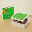 Corporate customized premium chocolate 2-layer hard box