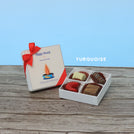 Set of 15 corporate customized diwali candle designed premium chocolate 4P hard box