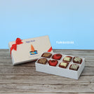 Set of 6 Happy diwali candle designed premium chocolate 8P hard box