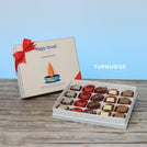 Set of 3 corporate customized diwali candle designed premium chocolate 20P hard box