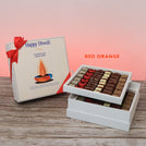 Corporate customized diwali candle designed premium chocolate 2-layer hard box