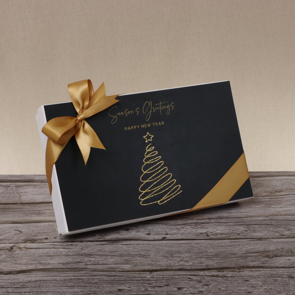 Season's greetings , Merry christmas & happy new year designed premium chocolate 15-piece hard box