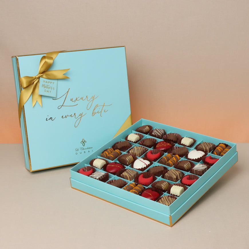 Happy mother's day luxury chocolate tiffany color hard box