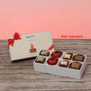 Set of 6 corporate customized diwali candle designed premium chocolate 8P hard box