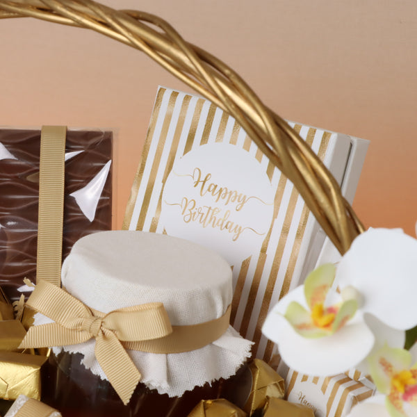 Happy birthday designed premium chocolate medium basket