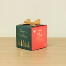 Set of 20 christmas designed premium chocolate soft cube box