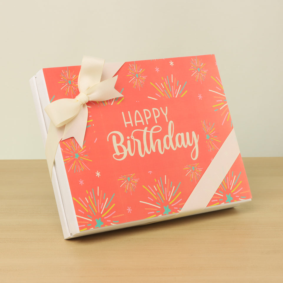 Happy birthday fireworks designed 20P chocolate hard box
