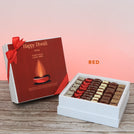 Set of 2 corporate customized diwali candle designed premium chocolate hard box