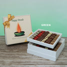 Happy diwali candle designed premium chocolate 2-layer hard box